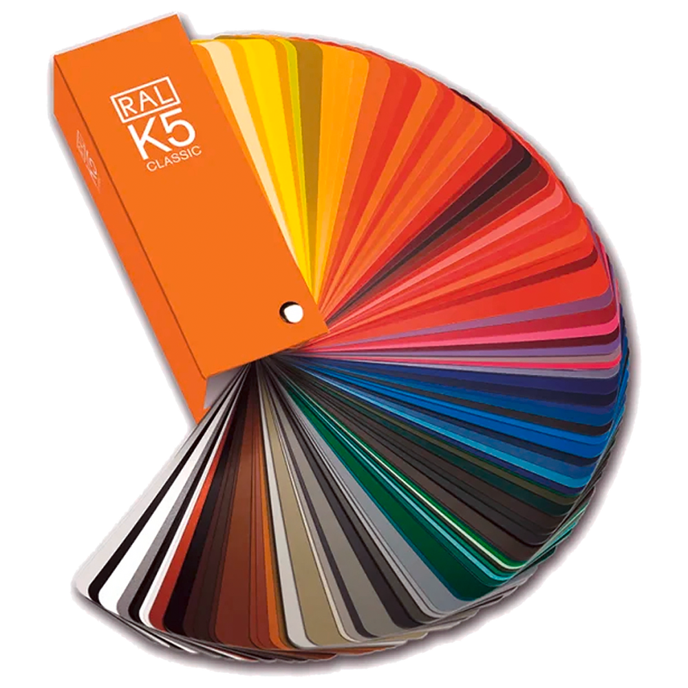 Abanico de colores RAL-K5 acabado semi mate