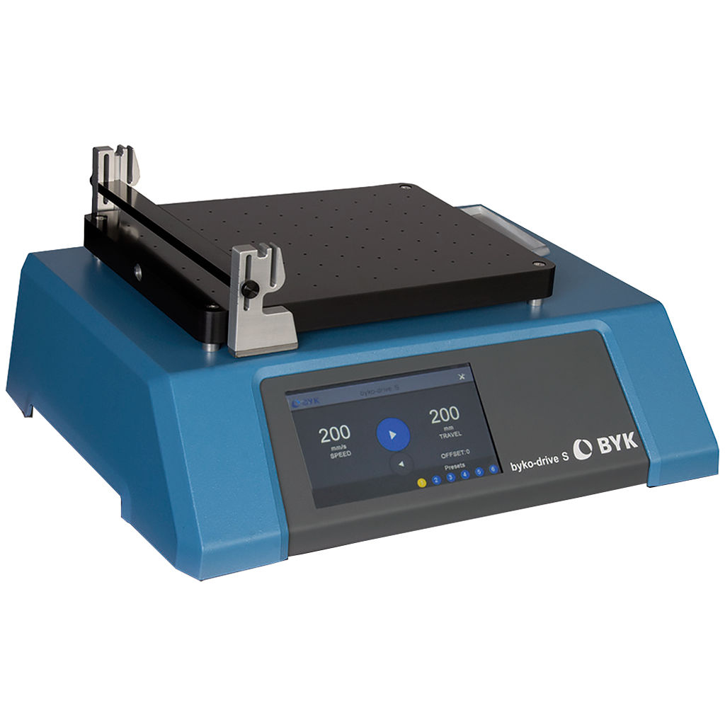 Aplicador automático de película Byko-drive S, V— Exacolor Laboratories
