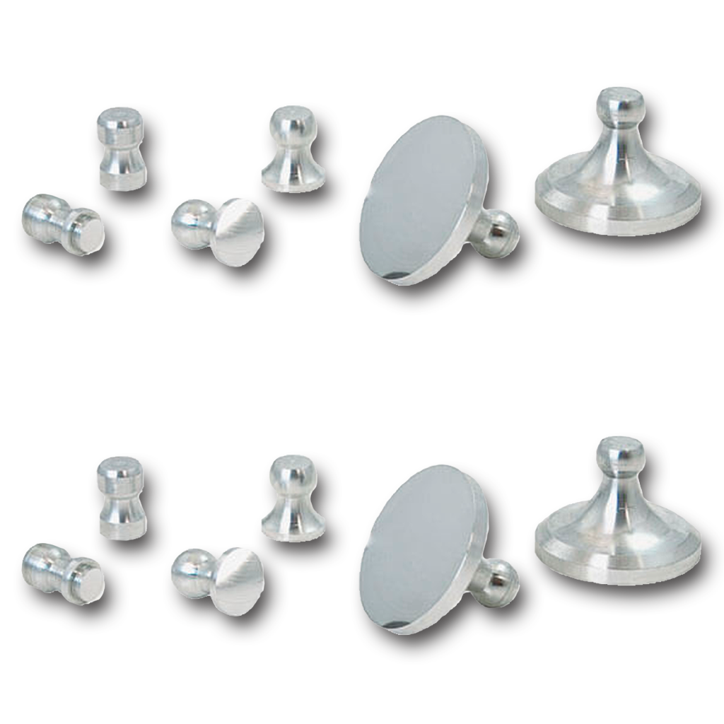 Dollies, Aluminio 14 mm (personalizado) (paquete / 10)