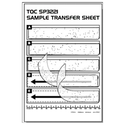 Hoja de transferencia de muestra SP3221 (juego de 10 piezas)
