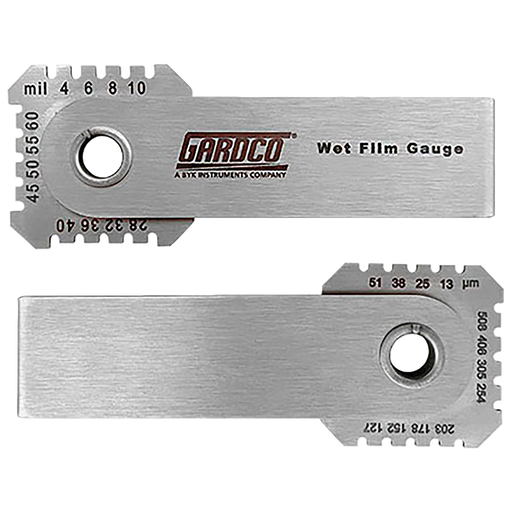 Medidor doble de espesor de película húmeda tipo Nordson - 1/2 a 20 Mil y 13-508 Micron