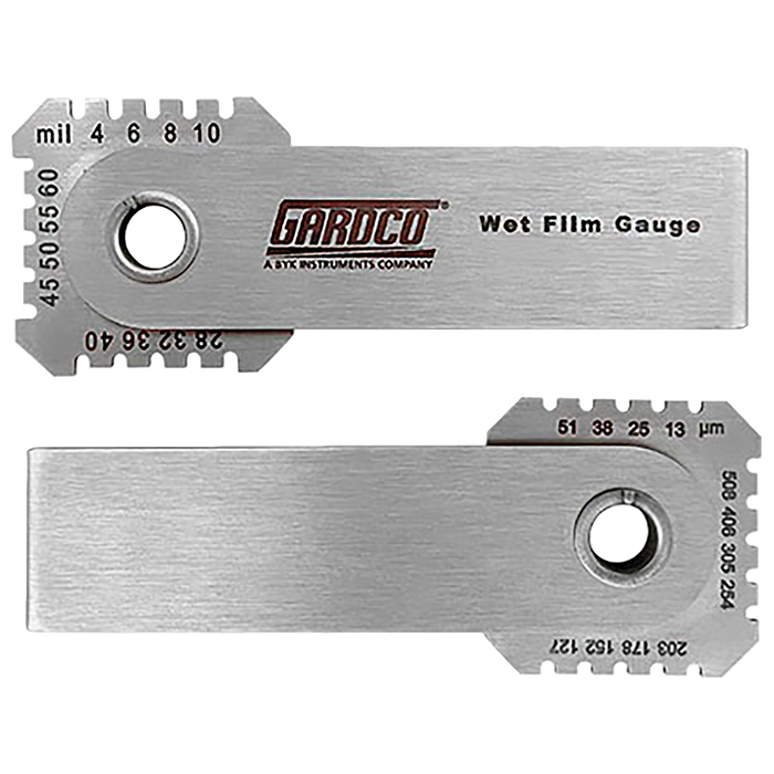 Medidor doble de espesor de película húmeda tipo Nordson - 1/2 a 20 Mil y 13-508 Micron