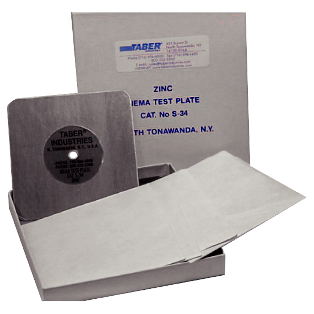 Placas de estandarización de zinc NEMA 1/4 S-34 (5 pzs)