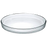 Plato de vidrio para muestra