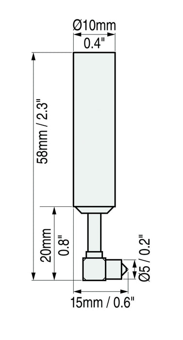 Sonda N90S, 90°, micro-sonda