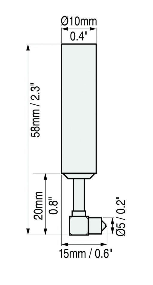 Sonda N90S, 90°, micro-sonda